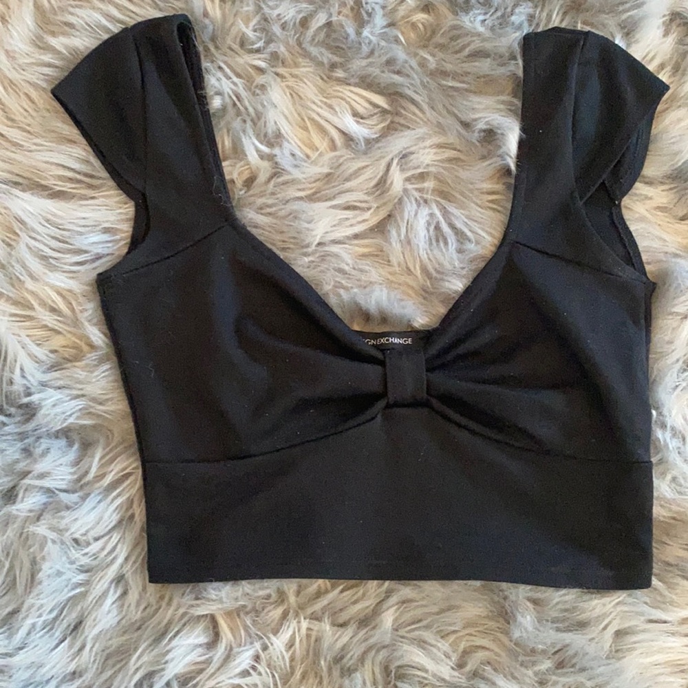 Foreign Exchange black crop top